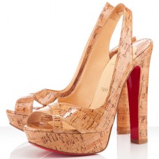 Pantofi sport Christian Louboutin Marple Town 140mm cu talpă plată, culoare naturală