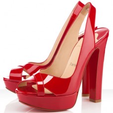 Pantofi sport Christian Louboutin Marple Town 140mm cu talpă înaltă, roșii Pantofi sport Christian Louboutin Marple Town 140mm cu talpă înaltă, roșii