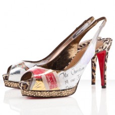 Pantofi sport Christian Louboutin Winter Trash 100mm cu talpă înaltă, multicolori