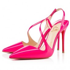 Pantofi Christian Louboutin June 100mm Slingbacks Rose Matador