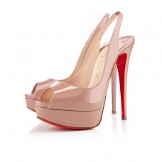 Pantofi sport Christian Louboutin Lady Peep 140mm, culoare nud Pantofi sport Christian Louboutin Lady Peep 140mm, culoare nud
