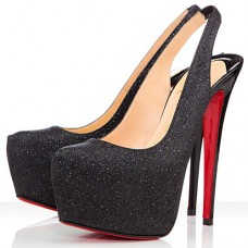 Pantofi Christian Louboutin Dafsling 160mm Slingbacks Negri