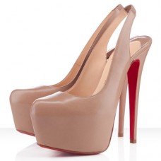 Pantofi Christian Louboutin Dafsling 160mm Slingbacks Nude