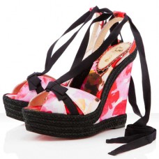 Pantofi cu platformă Christian Louboutin Isabelle 140mm roz Pantofi cu platformă Christian Louboutin Isabelle 140mm roz