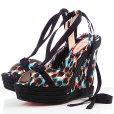 Pantofi cu platformă Christian Louboutin Isabelle 140mm, albaștri Pantofi cu platformă Christian Louboutin Isabelle 140mm, albaștri