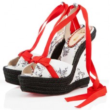 Pantofi cu platformă Christian Louboutin Isabelle 140mm, albi Pantofi cu platformă Christian Louboutin Isabelle 140mm, albi