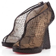 Pantofi cu platformă Christian Louboutin Janet 120mm negri Pantofi cu platformă Christian Louboutin Janet 120mm negri