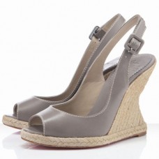 Pantofi cu platformă Christian Louboutin You Love 120mm, gri taupe