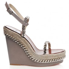 Pantofi cu platformă Christian Louboutin Macarena 120mm, culoare taupe Pantofi cu platformă Christian Louboutin Macarena 120mm, culoare taupe