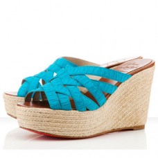 Christian Louboutin Crepon 100mm Pene Turcoaz