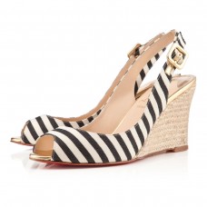 Pantofi cu platformă Christian Louboutin Puglia 80mm Negri/Aurii Pantofi cu platformă Christian Louboutin Puglia 80mm Negri/Aurii