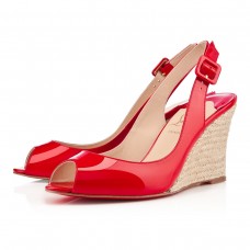 Pantofi cu platformă Christian Louboutin Puglia 80mm, cu burete, culoare Rouge Lipstick Pantofi cu platformă Christian Louboutin Puglia 80mm, cu burete, culoare Rouge Lipstick
