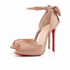 Sandale Christian Louboutin Dos Noeud 120 mm Nude Sandale Christian Louboutin Dos Noeud 120 mm Nude