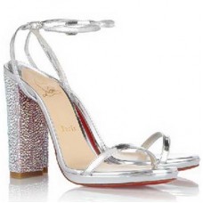 Sandale Christian Louboutin Au Palace 120mm argintii