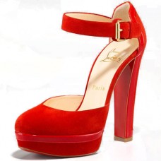 Sandale Christian Louboutin cu toc încrustat la gleznă, 140 mm, violet Sandale Christian Louboutin cu toc încrustat la gleznă, 140 mm, violet