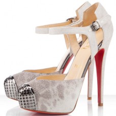 Sandale Christian Louboutin Boulima Exclusive D'Orsay 120mm, culoare piatră