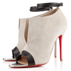 Sandale Christian Louboutin Diptic 100mm, culoare piatră Sandale Christian Louboutin Diptic 100mm, culoare piatră