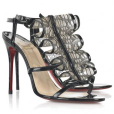 Sandale Christian Louboutin Fortitia 100mm negre Sandale Christian Louboutin Fortitia 100mm negre