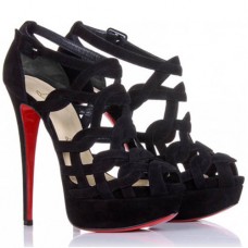 Sandale Christian Louboutin Larissa Plato 140mm negre Sandale Christian Louboutin Larissa Plato 140mm negre