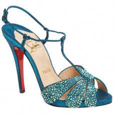 Sandale Christian Louboutin Margi Diams 120mm turcoaz Sandale Christian Louboutin Margi Diams 120mm turcoaz