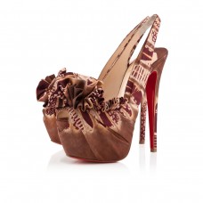 Christian Louboutin High Boubou 160mm Platforme Fauve