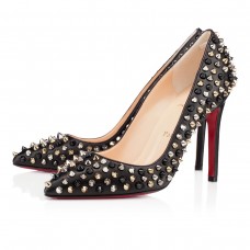 Pantofi Christian Louboutin Pigalle Spikes 120mm Negri/Mix