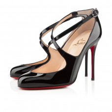 Pantofi Christian Louboutin Viva Dita 100mm Mary Jane, negri
