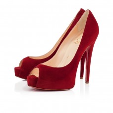 Christian Louboutin Vendome 120mm Peep Toe Pompe Roșii Christian Louboutin Vendome 120mm Peep Toe Pompe Roșii