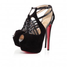 Pantofi cu platformă Christian Louboutin Carlota 160mm, negri Pantofi cu platformă Christian Louboutin Carlota 160mm, negri