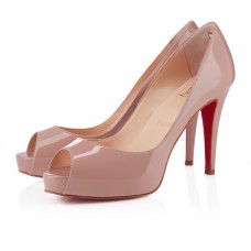 Pantofi cu toc înalt Christian Louboutin Very Prive 100mm, culoare nud Pantofi cu toc înalt Christian Louboutin Very Prive 100mm, culoare nud