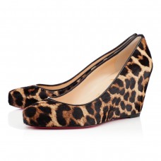 Pantofi Christian Louboutin Melisa 70mm cu imprimeu leopard