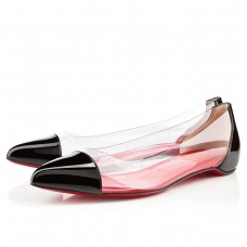 Sandale Christian Louboutin Corbeau plate negre