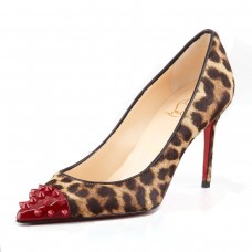 Pantofi Christian Louboutin Geo 80mm cu imprimeu leopard Pantofi Christian Louboutin Geo 80mm cu imprimeu leopard