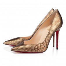 Pantofi Christian Louboutin Completa 100mm, aurii