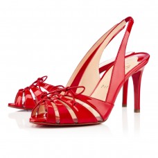 Sandale Christian Louboutin Corsetica 80mm roșii