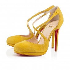 Pantofi Christian Louboutin Vagalami 120mm galbeni