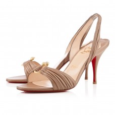 Sandale Christian Louboutin Vanestic 80mm, culoare taupe