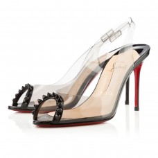 Pantofi sport Christian Louboutin Ring My Toe 80mm cu talpă plată, negri