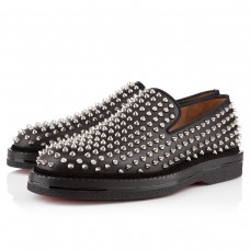 Mocasini Christian Louboutin Fred Au 14 Negri/Argintii