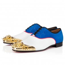 Mocasini Christian Louboutin Tyronito Albi/Albastri