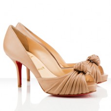 Christian Louboutin Greissimo 80mm Peep Toe Pumps Bej Christian Louboutin Greissimo 80mm Peep Toe Pumps Bej