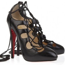 Pantofi Christian Louboutin Mary Jane Bloody 120mm, negri Pantofi Christian Louboutin Mary Jane Bloody 120mm, negri