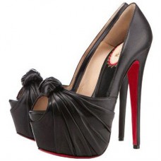 Pantofi Christian Louboutin Lady Gres 160mm cu vârful deschis, negri