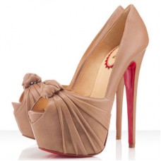 Pantofi Christian Louboutin Lady Gres 160mm cu vârf deschis, bej Pantofi Christian Louboutin Lady Gres 160mm cu vârf deschis, bej