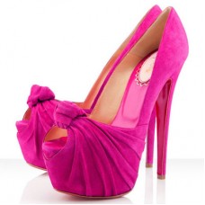 Christian Louboutin Lady Gres 160mm Peep Toe Pompe Framboise Christian Louboutin Lady Gres 160mm Peep Toe Pompe Framboise