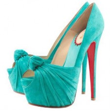 Pantofi Christian Louboutin Lady Gres 160mm Peep Toe Turcoaz Pantofi Christian Louboutin Lady Gres 160mm Peep Toe Turcoaz