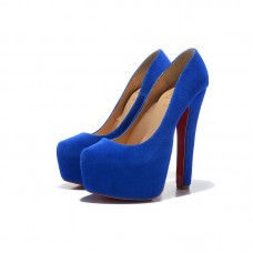 Pantofi Christian Louboutin Daffy 160mm, albaștri
