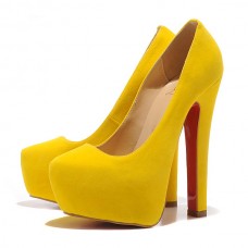 Pantofi Christian Louboutin Daffy 160mm, galbeni