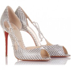 Pantofi Christian Louboutin Delico 100mm cu vârf deschis, multicolori