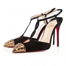 Pantofi cu toc Christian Louboutin Geotistrap 100mm Negri/Bronz